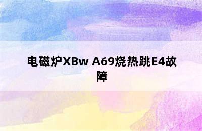 电磁炉XBw A69烧热跳E4故障